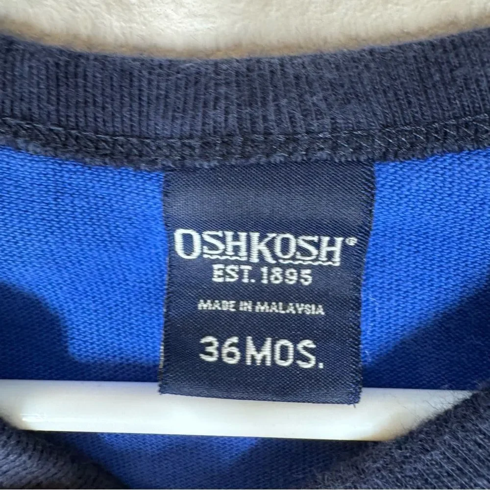 Vintage Oshkosh Kids Sporty Athletic Jumper One Piece Sleeveless Size 36 Months